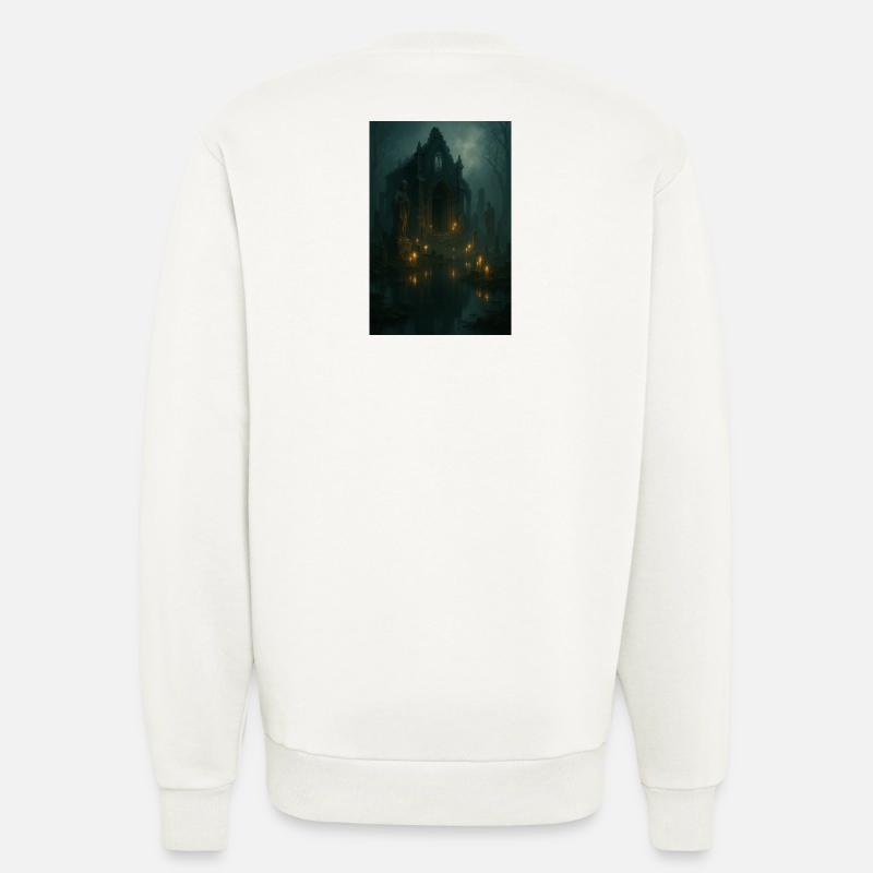 Gothic ruin by moonlight - Sweatshirt - made by SPREAD  - OFF WHITE