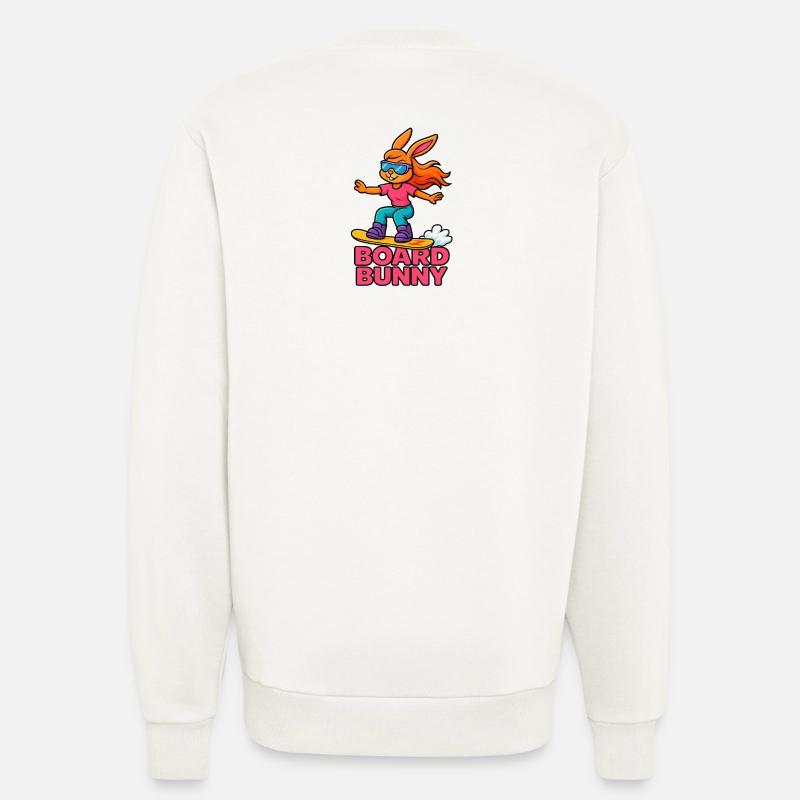 Board Bunny Surf Vibe - Sweatshirt - made by SPREAD  - OFF WHITE