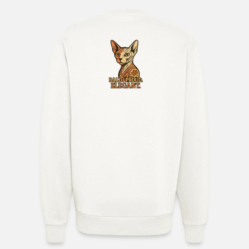 Sphynx Cat - Sweatshirt - made by SPREAD  - OFF WHITE