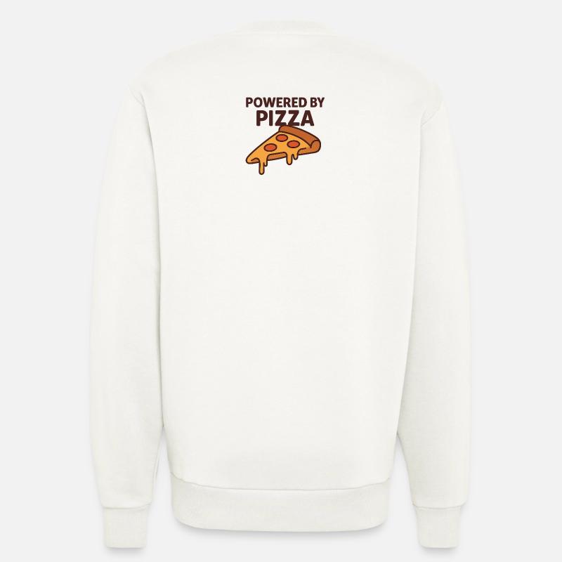 Powered by Pizza Motivationsdesign - Sweatshirt - made by SPREAD  - OFF WHITE