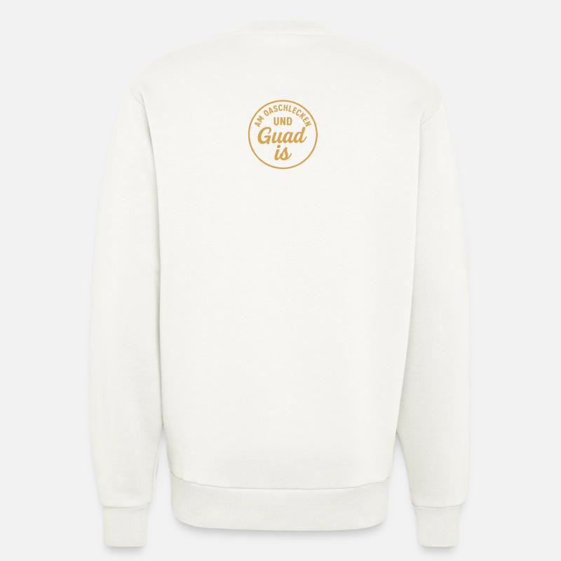 Guud is Dialect Round Badge - Sweatshirt - made by SPREAD  - OFF WHITE