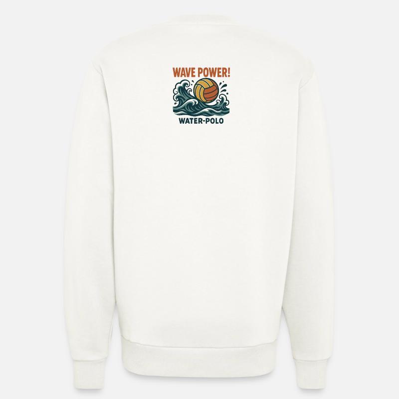 Wave Power Wasserpolo - Sweatshirt - made by SPREAD - OFF WHITE