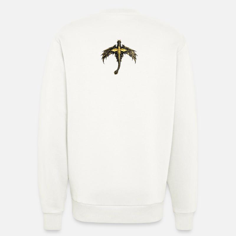 Fourth Wing Dragons - Sweatshirt - made by SPREAD  - OFF WHITE