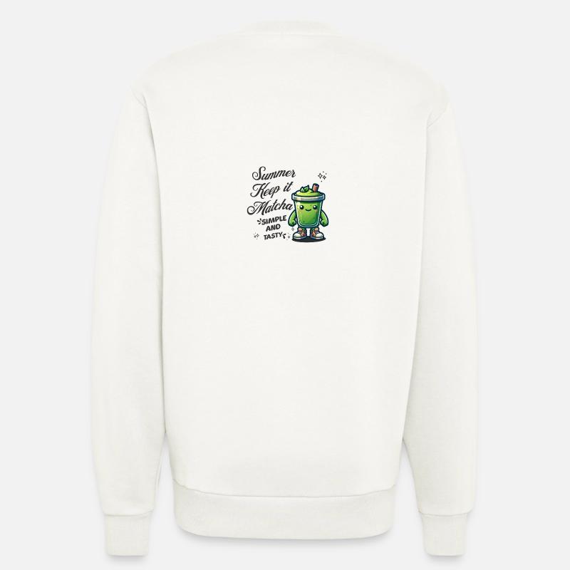 Summer Keep It Matcha - Sweatshirt - made by SPREAD  - OFF WHITE