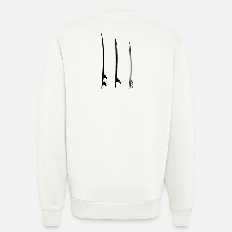 surfbords - Sweatshirt - made by SPREAD  - OFF WHITE
