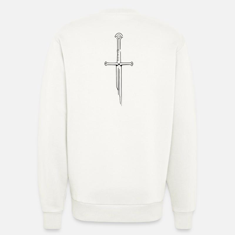 épée - Sweat bio décontracté fabriqué en UE - OFF WHITE