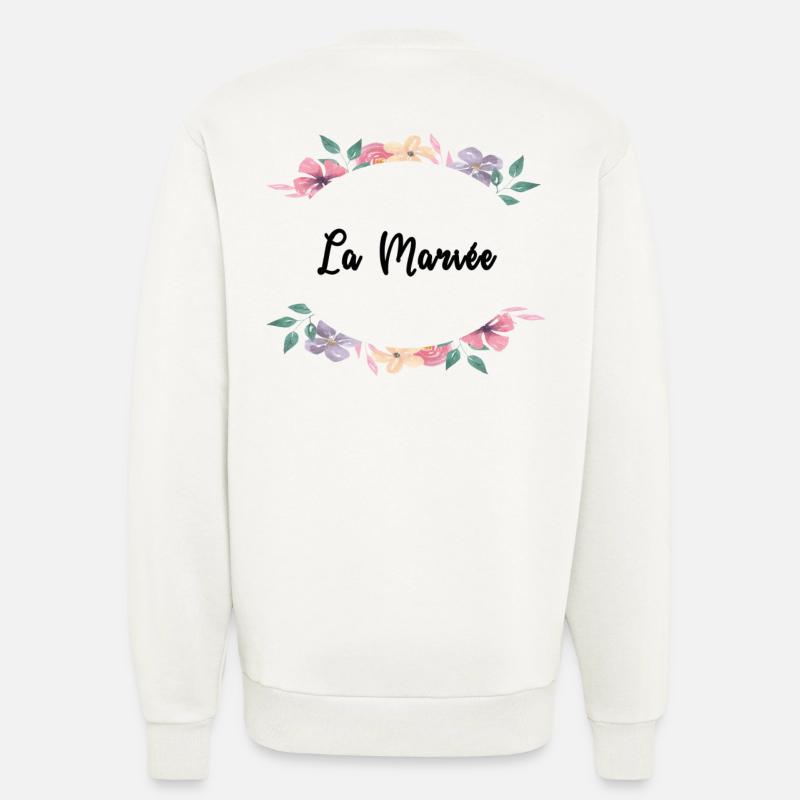 Blumenthema - Die Braut - Sweatshirt - made by SPREAD  - OFF WHITE