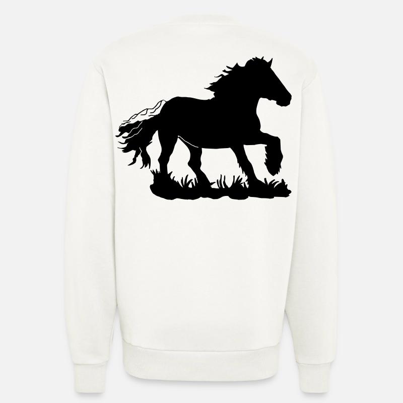 Kaltblut, Kaltblüter, Draft horse - Sweatshirt - made by SPREAD  - OFF WHITE