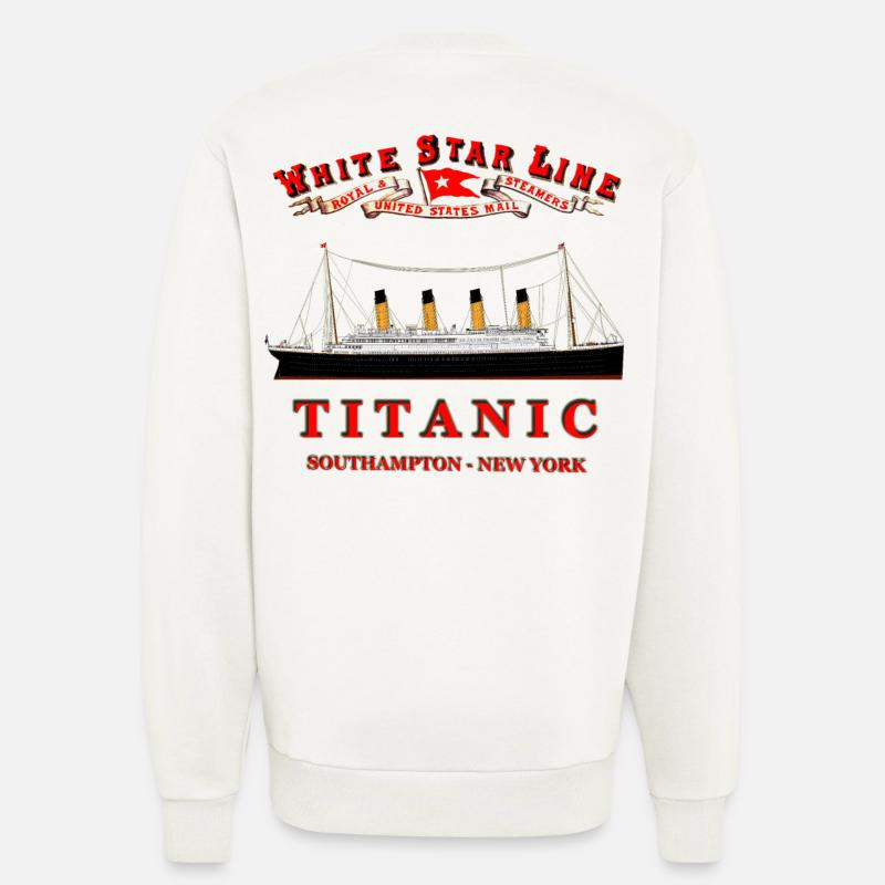 TITANIC CREATION Louis RUNEMBERG © Adagp - Sweat bio décontracté fabriqué en UE - OFF WHITE