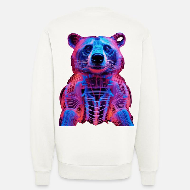 Neon-Hirschkäfer Design - Sweatshirt - made by SPREAD  - OFF WHITE