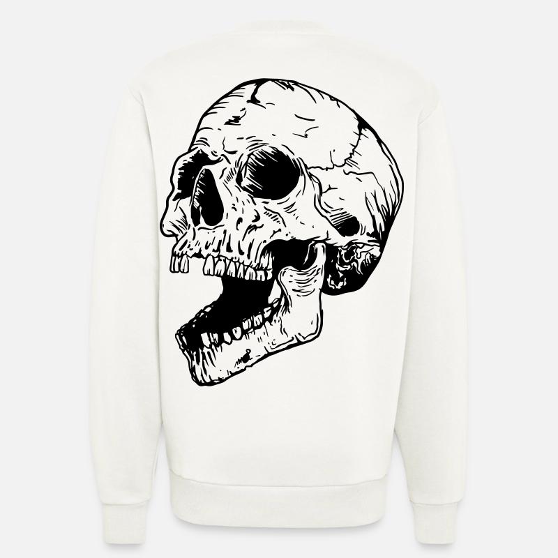 Totenkopf - Sweatshirt - made by SPREAD  - OFF WHITE