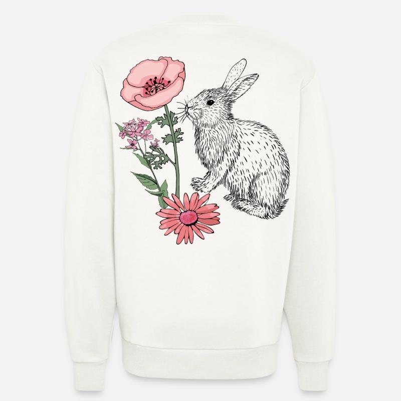 Easter Bunny Happy Easter - Sweatshirt - made by SPREAD  - OFF WHITE
