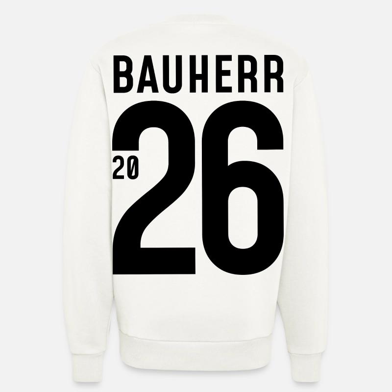 Builder 2026 - large number - Sweatshirt - made by SPREAD  - OFF WHITE