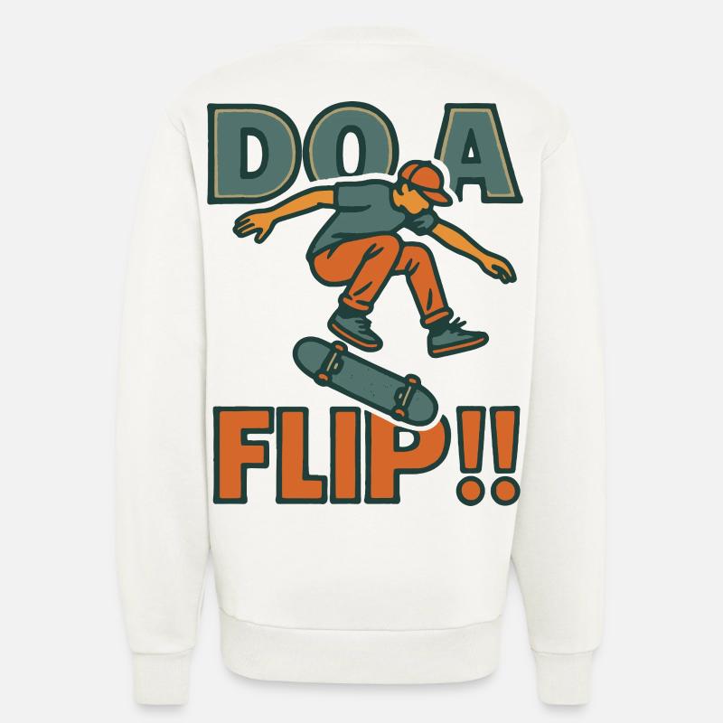 Machen Sie einen Flip DO - Sweatshirt - made by SPREAD  - OFF WHITE