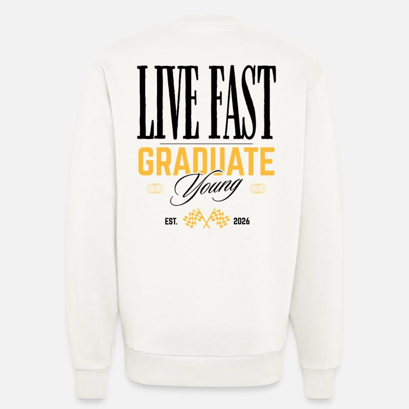 Graduiert Feier Gelb Typografie - Sweatshirt - made by SPREAD  - OFF WHITE