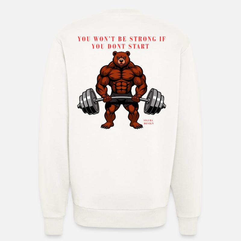 Strong bear  - Sweatshirt - made by SPREAD  - OFF WHITE