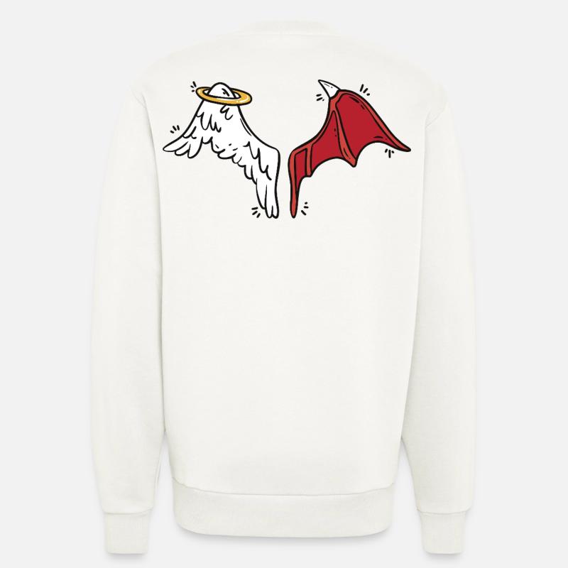 Angels & Devils - Sweatshirt - made by SPREAD  - OFF WHITE