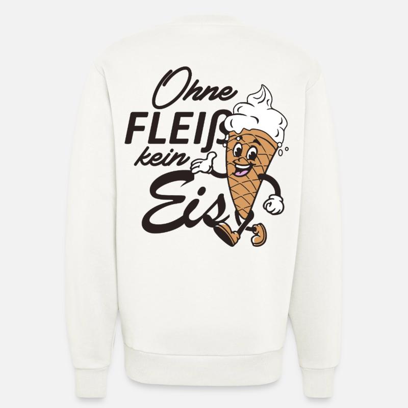 Ohne Fleiß kein Eis - Sweatshirt - made by SPREAD  - OFF WHITE