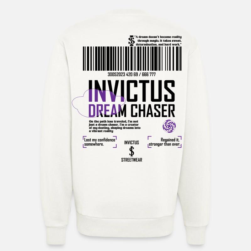 Chasseur de rêves - Sweat bio décontracté fabriqué en UE - OFF WHITE