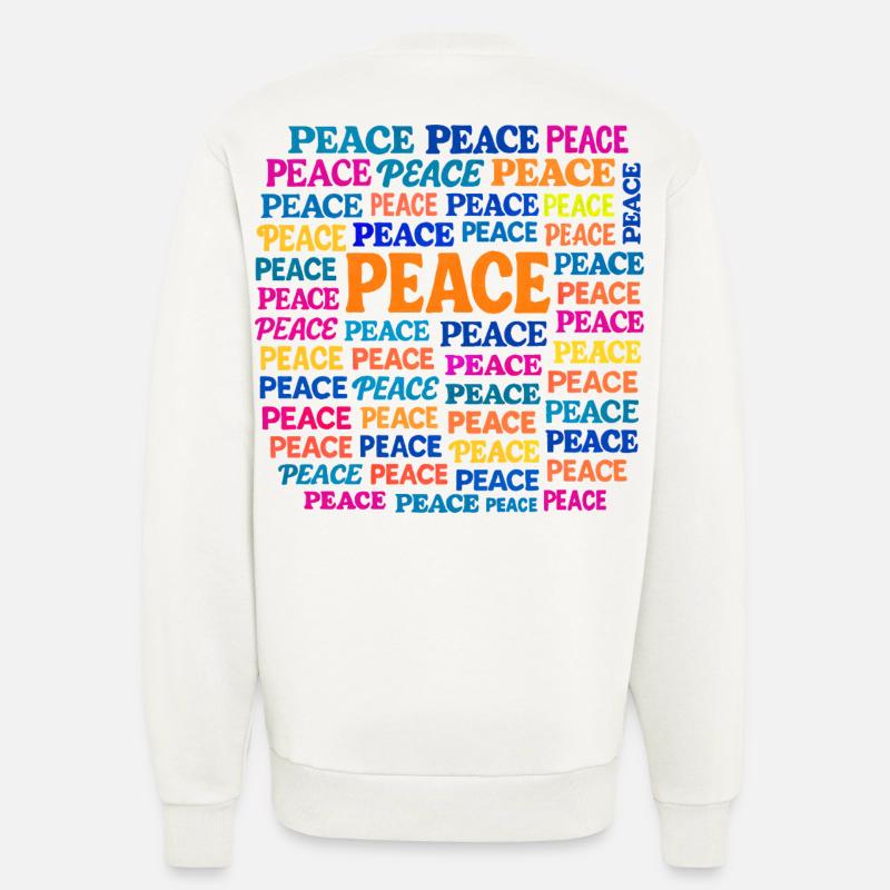 Paix - Sweat bio décontracté fabriqué en UE - OFF WHITE