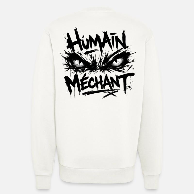 Böser Menschenblick Schwarzes Muster - Sweatshirt - made by SPREAD  - OFF WHITE