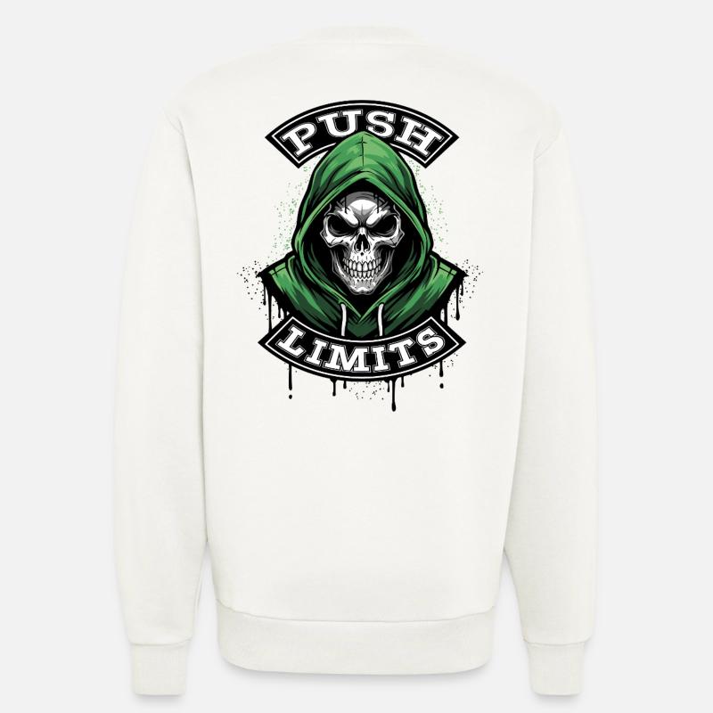 PUSH-LIMITS - Sweatshirt - made by SPREAD - OFF WHITE