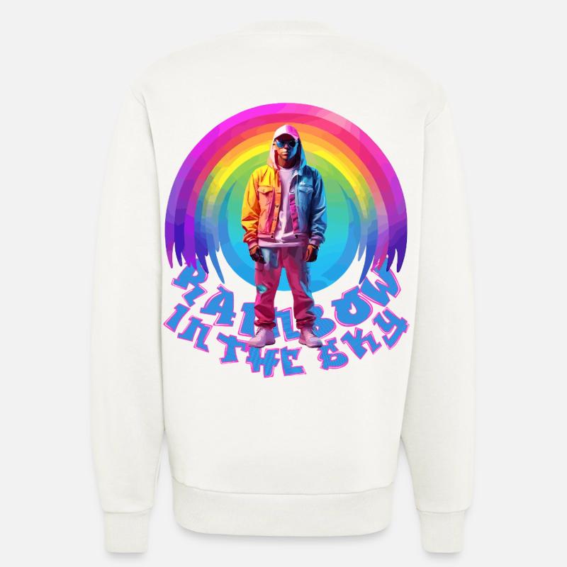 Rainbow - Sweatshirt - made by SPREAD  - OFF WHITE