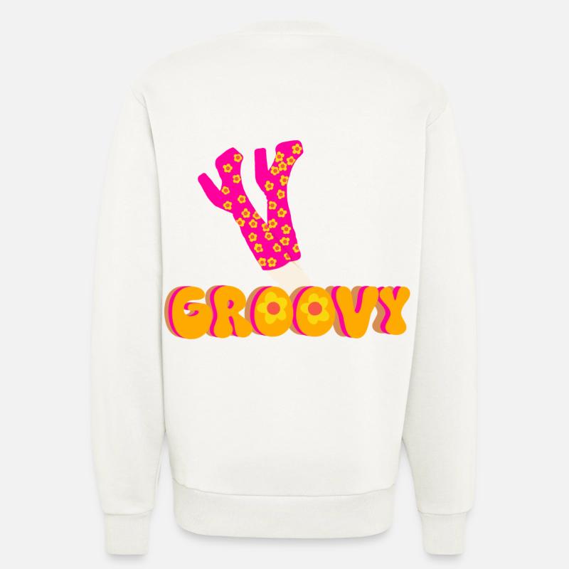 Funky Groovy Disco Plateau Stiefel - Sweatshirt - made by SPREAD  - OFF WHITE
