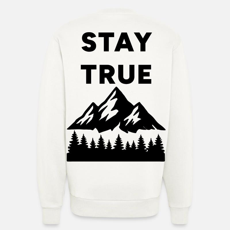 Stay True - Spike - Sweatshirt - made by SPREAD  - OFF WHITE