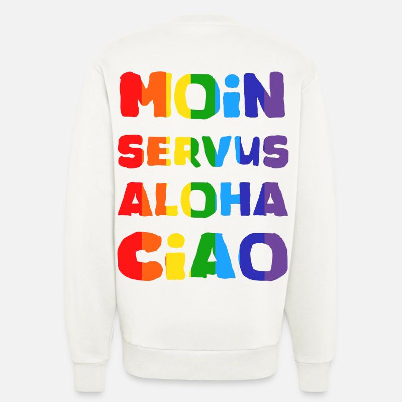Rainbow Greetings Collection - Sweatshirt - made by SPREAD  - OFF WHITE
