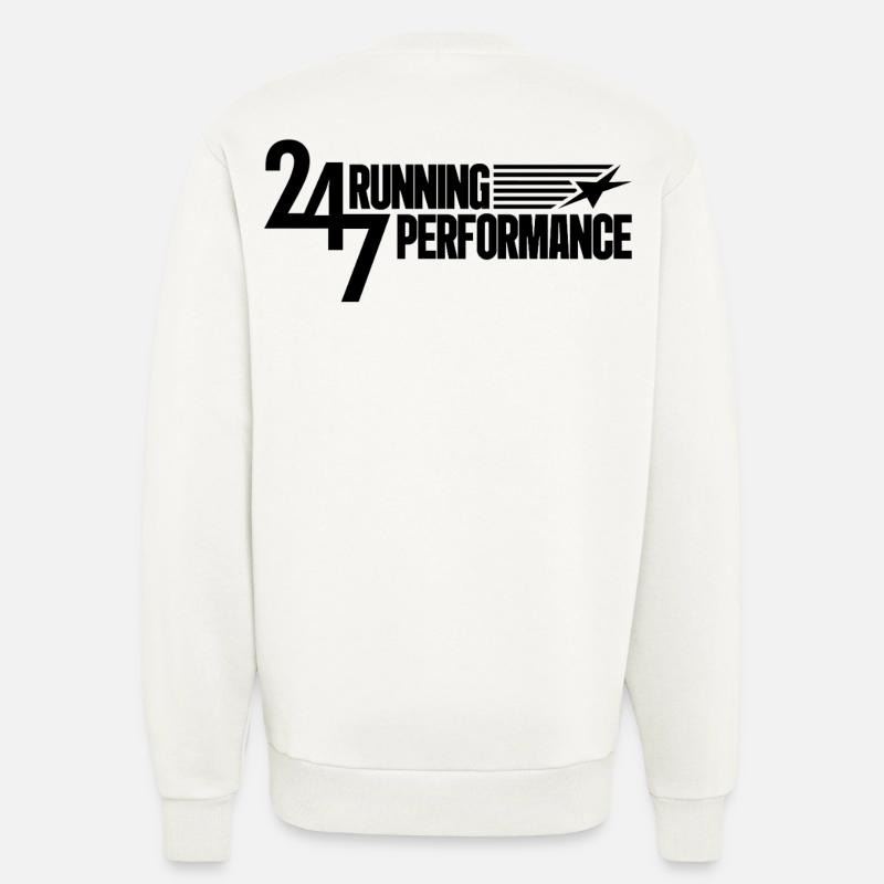 Performances en course 247 - Sweat bio décontracté fabriqué en UE - OFF WHITE