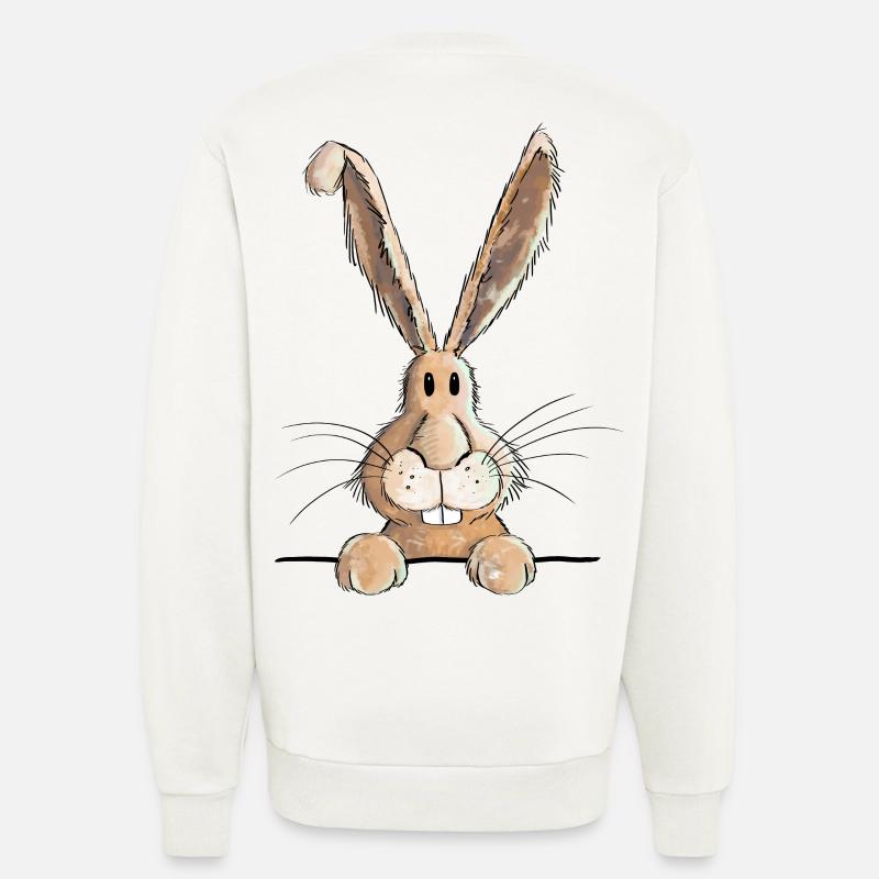 Lustiger Hase - Sweatshirt - made by SPREAD  - OFF WHITE