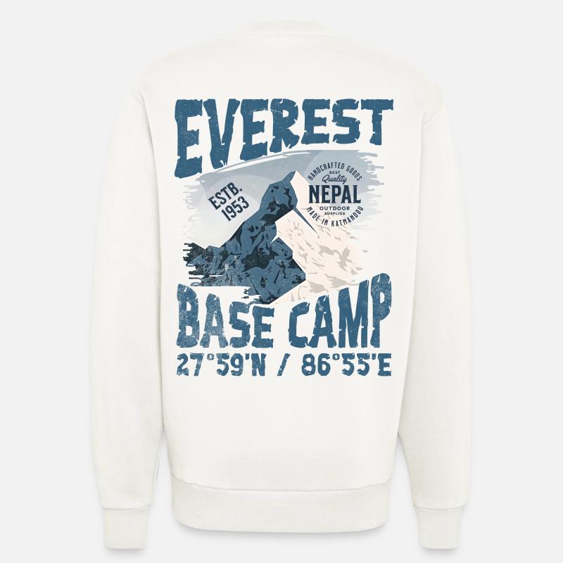 Everest-Basislager Nepal Kopieren - Sweatshirt - made by SPREAD  - OFF WHITE