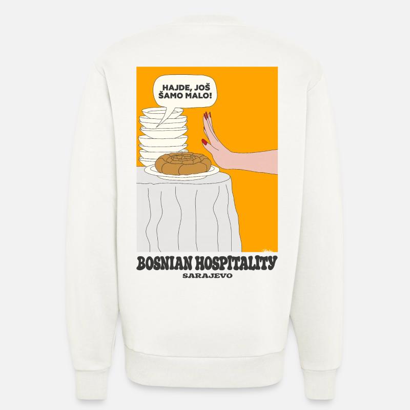 Bosnische Gastfreundschaft - Sweatshirt - made by SPREAD  - OFF WHITE