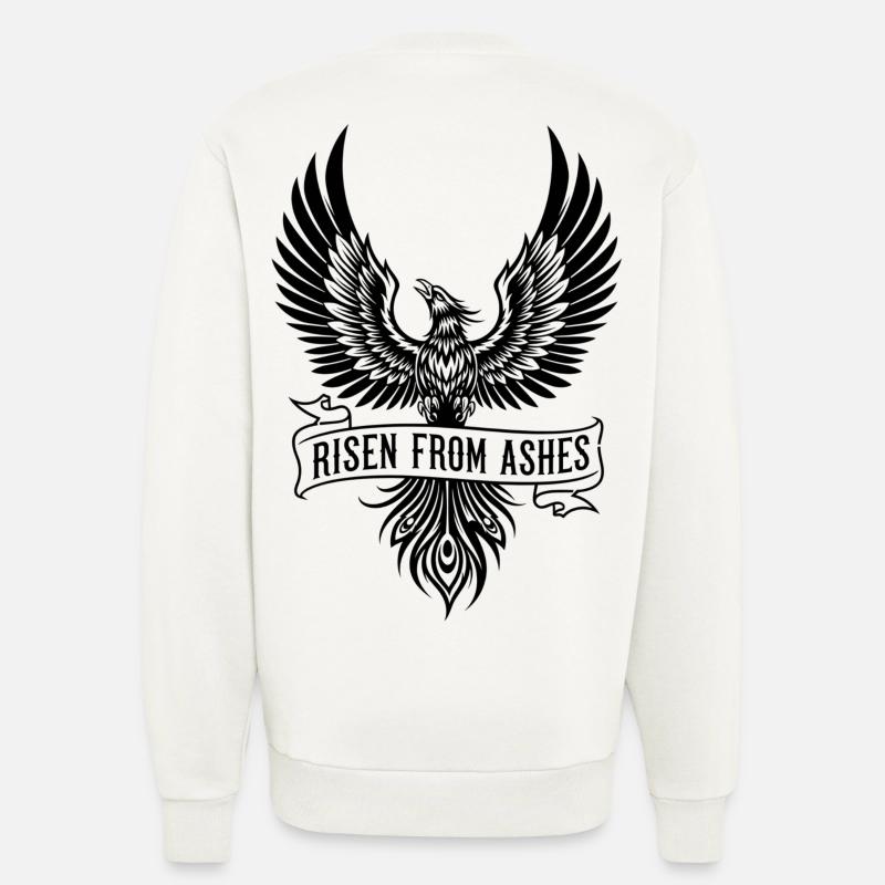 Phoenix Risen From Ashes - Sweatshirt - made by SPREAD  - OFF WHITE
