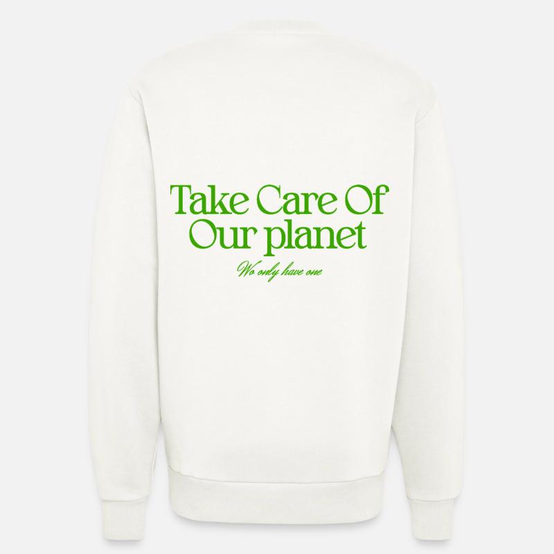 We only have one planet - Sweatshirt - made by SPREAD - OFF WHITE