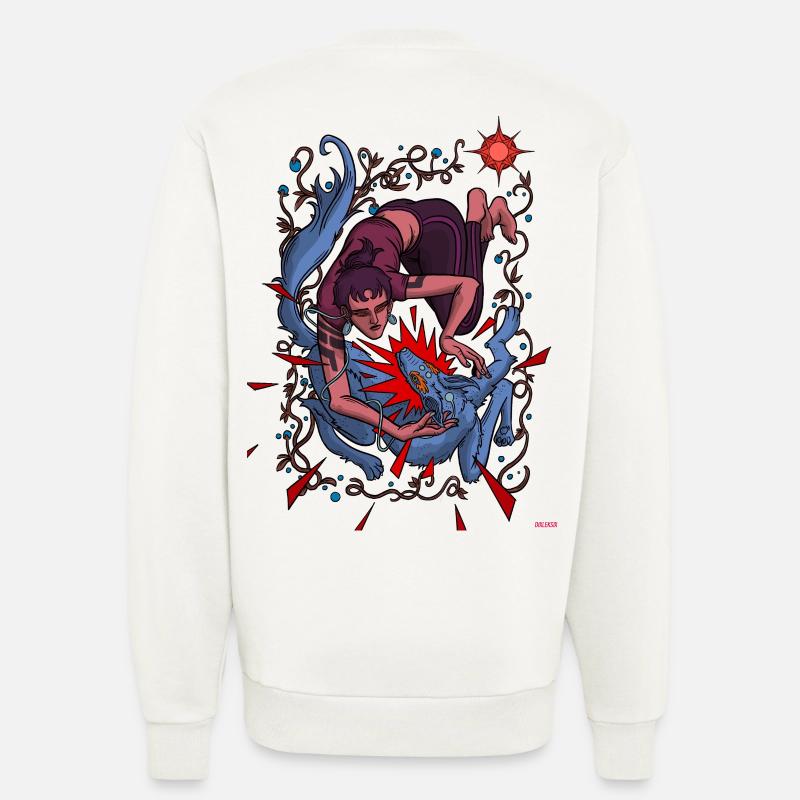 Glückshund - Sweatshirt - made by SPREAD  - OFF WHITE