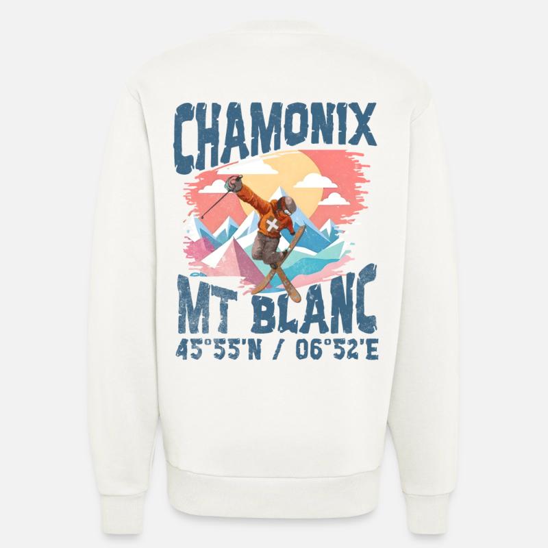 Chamonix free style blc - Sweat bio décontracté fabriqué en UE - OFF WHITE