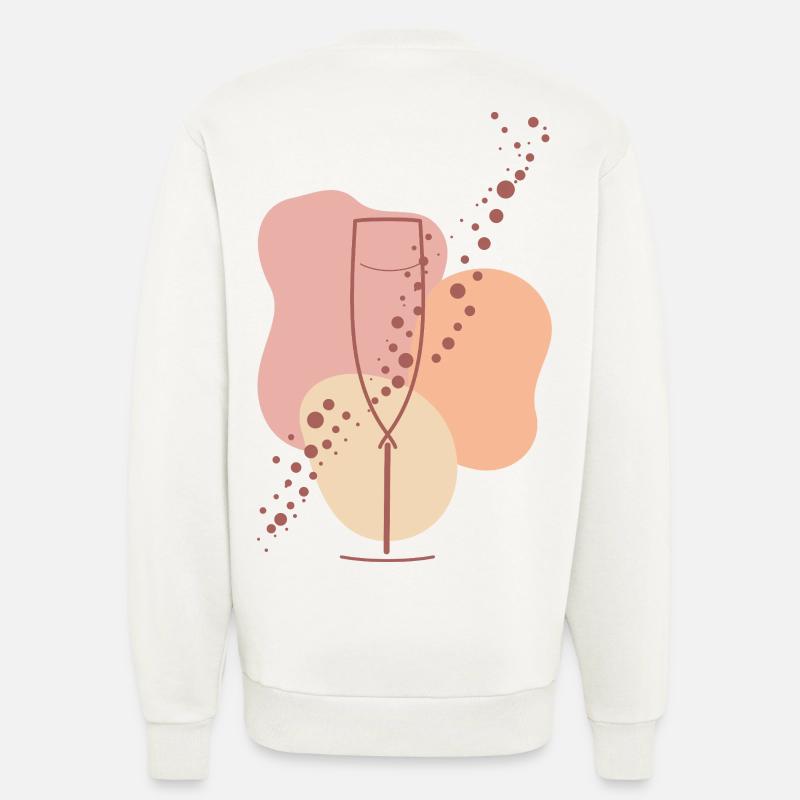 Sparkling wine lover Sparkling Aura - Sweatshirt - made by SPREAD  - OFF WHITE