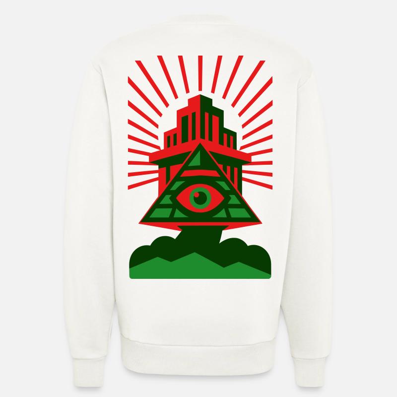 Pyramide Eye Architecture - Sweatshirt - made by SPREAD  - OFF WHITE