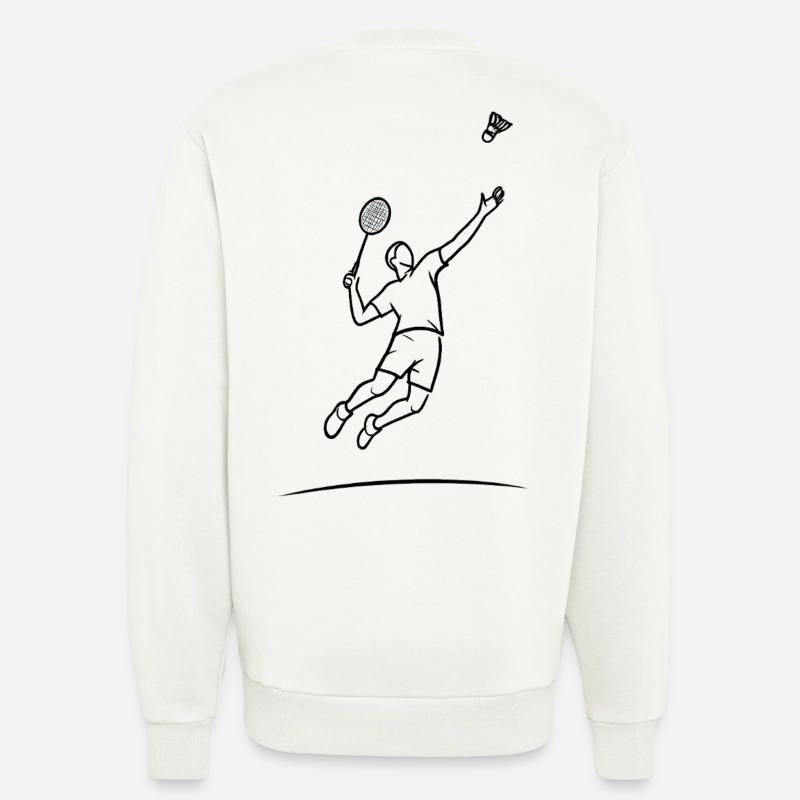 Badminton jumping hero - Sweatshirt - made by SPREAD - OFF WHITE