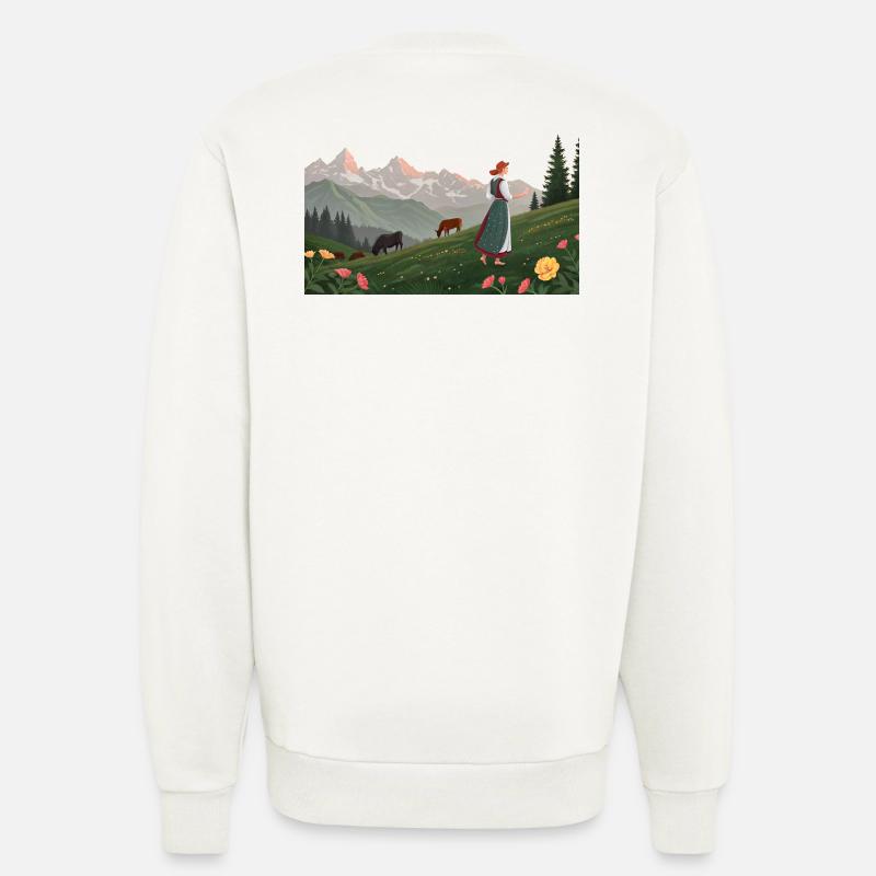 Folklore | Frau in Tracht - Sweatshirt - made by SPREAD  - OFF WHITE