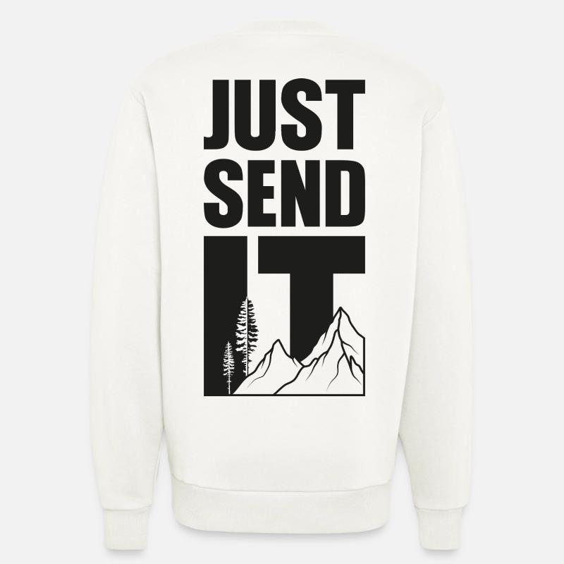 Il suffit de l’envoyer - Noir - Sweat bio décontracté fabriqué en UE - OFF WHITE