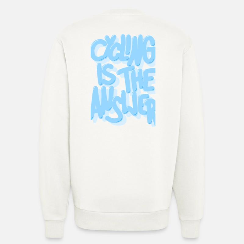 Cycling_is_the_answer_babyblau - Sweatshirt - made by SPREAD - OFF WHITE