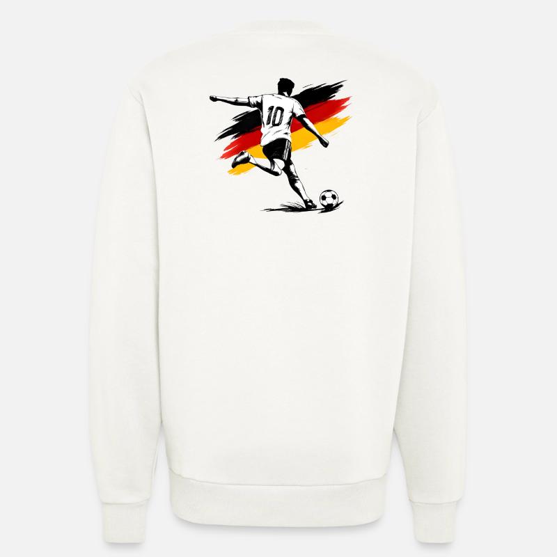 Fußballheld Flaggenstil - Sweatshirt - made by SPREAD  - OFF WHITE