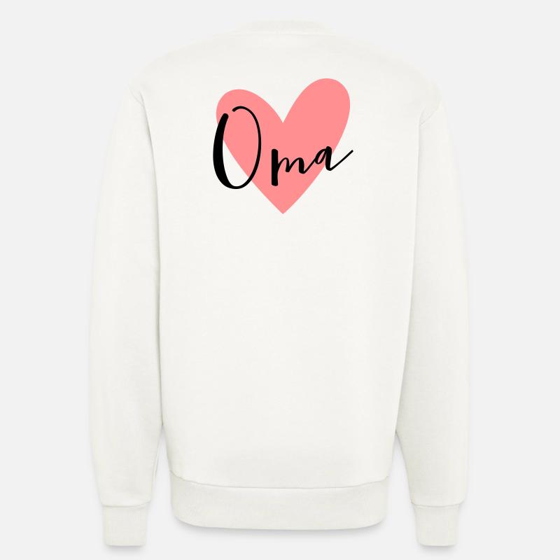 Oma Herz Liebe Geschenk - Sweatshirt - made by SPREAD  - OFF WHITE