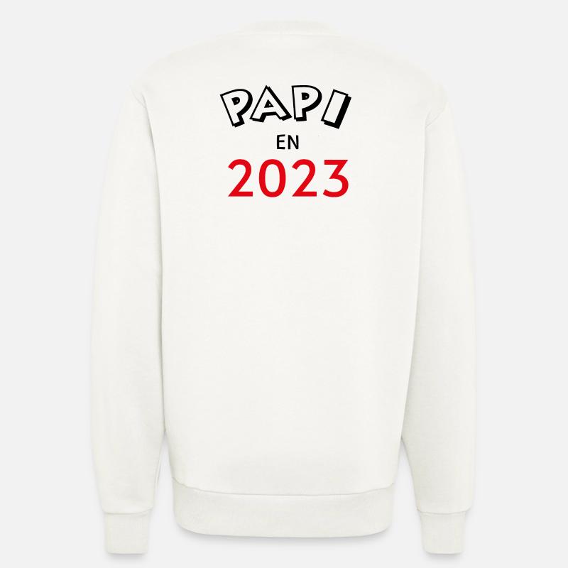 Papi en 2023 - Sweat bio décontracté fabriqué en UE - OFF WHITE