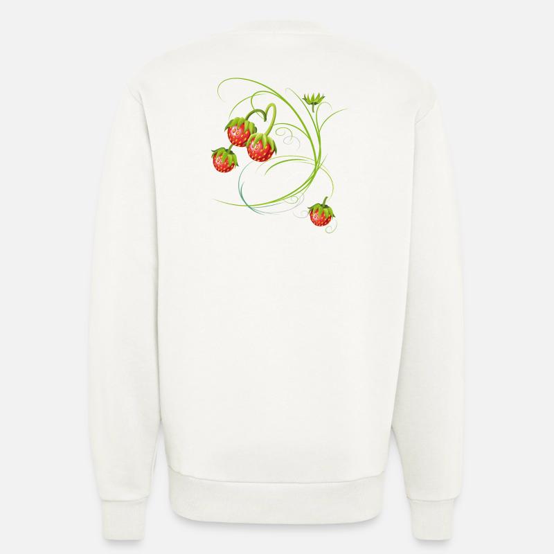 Erdbeeren, Obst - Sweatshirt - made by SPREAD  - OFF WHITE
