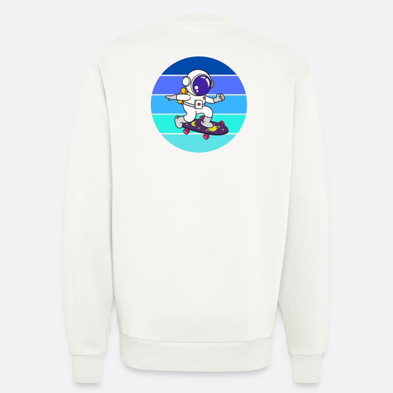 Spaceman, astronaut, rocket - Sweatshirt - made by SPREAD  - OFF WHITE