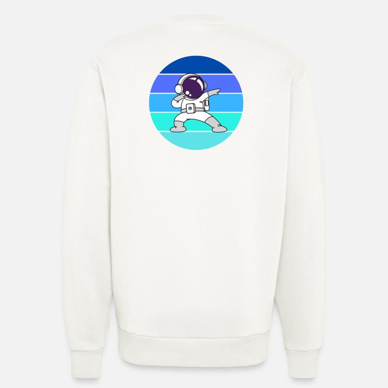 astronaute, spaceman, fusée - Sweat bio décontracté fabriqué en UE - OFF WHITE